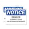 Signmission Danger Stairwell Closed Use Alternative Entrance OSHA Notice Sign, Plastic, 10in W x 7in L, 2PK OS-2PACK-NS-P-710-L-10921 - alternate 1